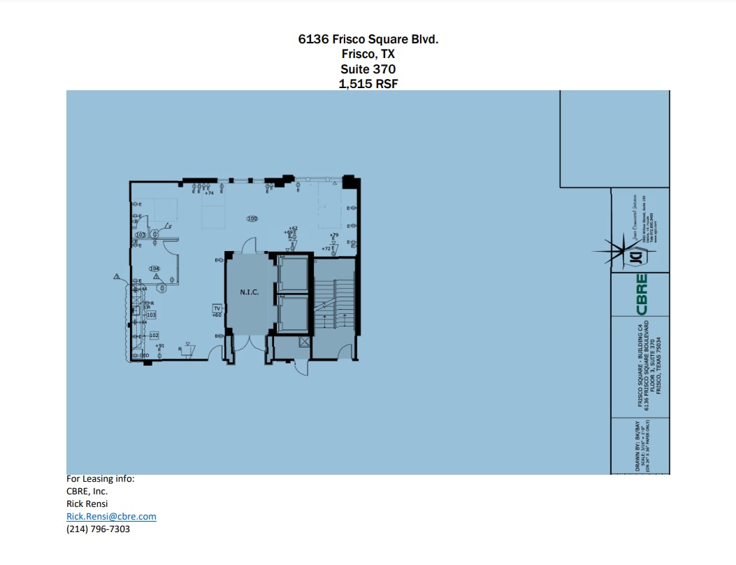 6175 W Main St, Frisco, TX à louer Plan d’étage– Image 1 sur 1