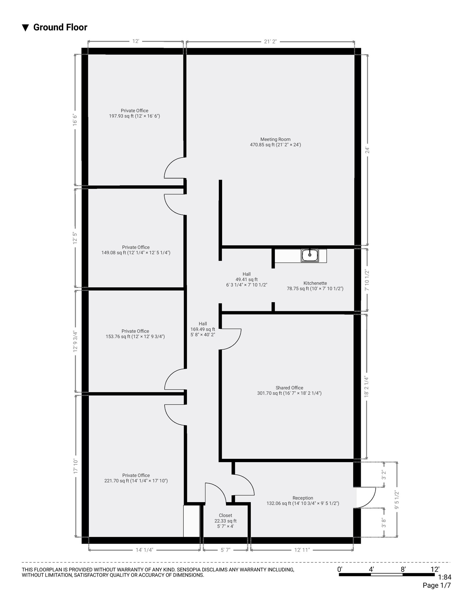 190 Congress Park Dr, Delray Beach, FL à louer Plan d’étage– Image 1 sur 1