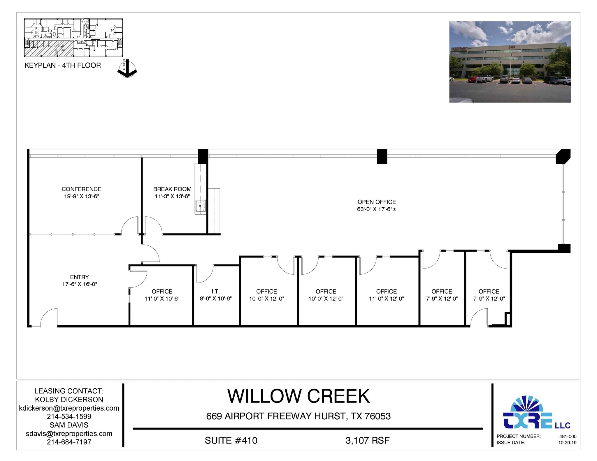 669 Airport Fwy, Hurst, TX à louer Plan d’étage– Image 1 sur 1