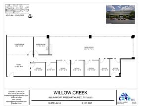 669 Airport Fwy, Hurst, TX à louer Plan d’étage– Image 1 sur 1