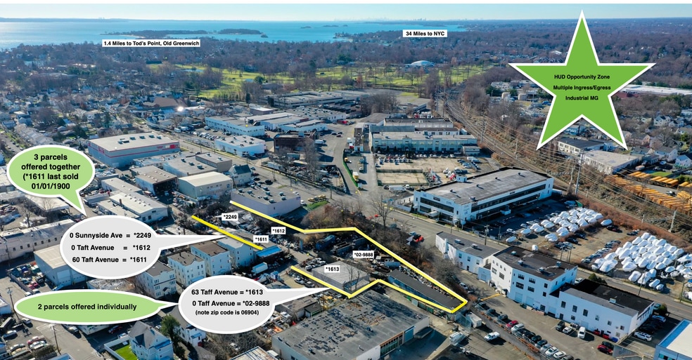 60 Taff Ave, Stamford, CT à vendre - Aérien – Image 3 sur 4