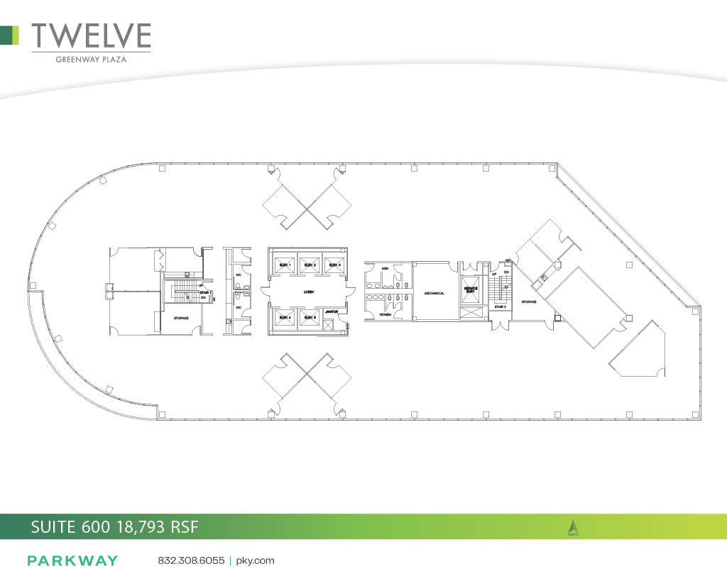 12 Greenway Plz, Houston, TX à louer Plan d’étage– Image 1 sur 1