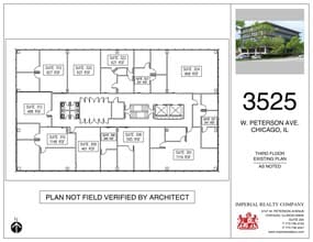 3525 W Peterson Ave, Chicago, IL à louer Plan de site– Image 1 sur 1