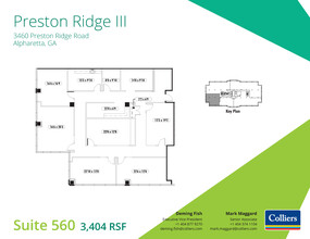 3460 Preston Ridge Rd, Alpharetta, GA à louer Plan d’étage– Image 1 sur 1