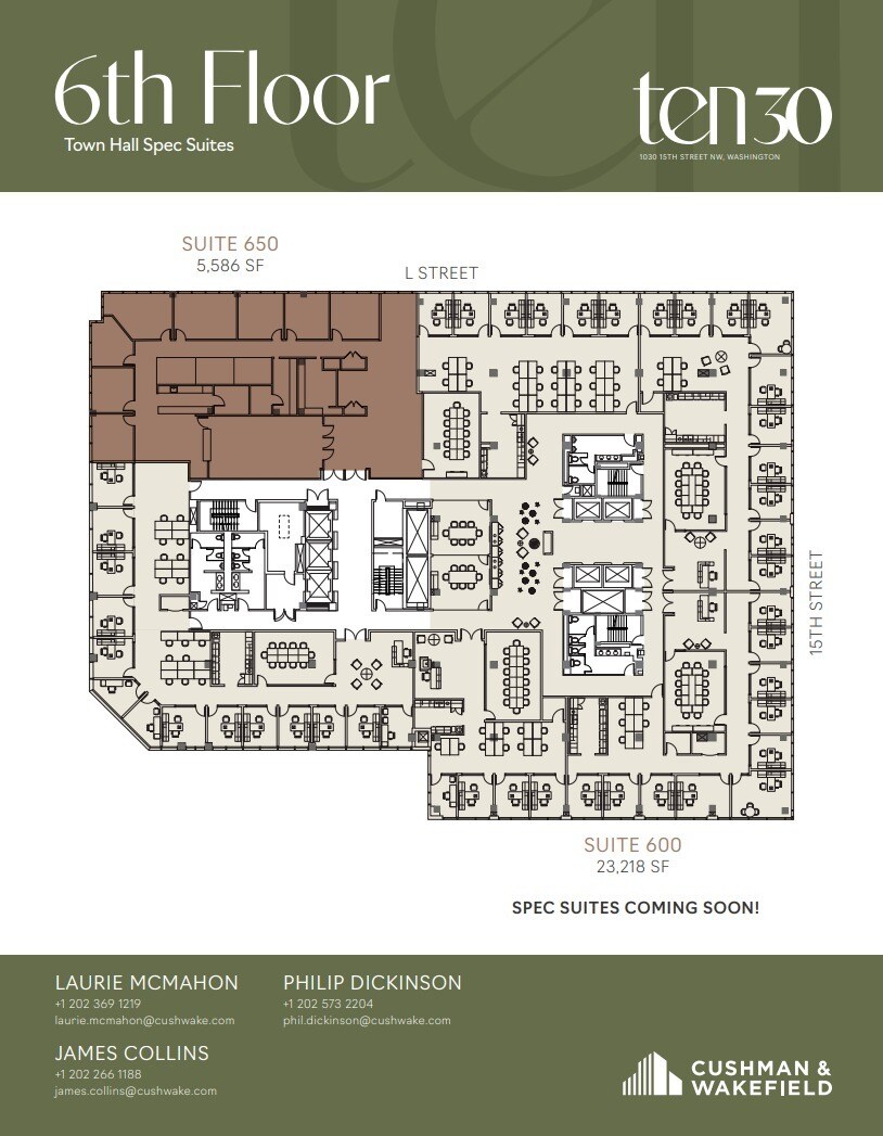 1030 15th St NW, Washington, DC à louer Plan d’étage– Image 1 sur 1