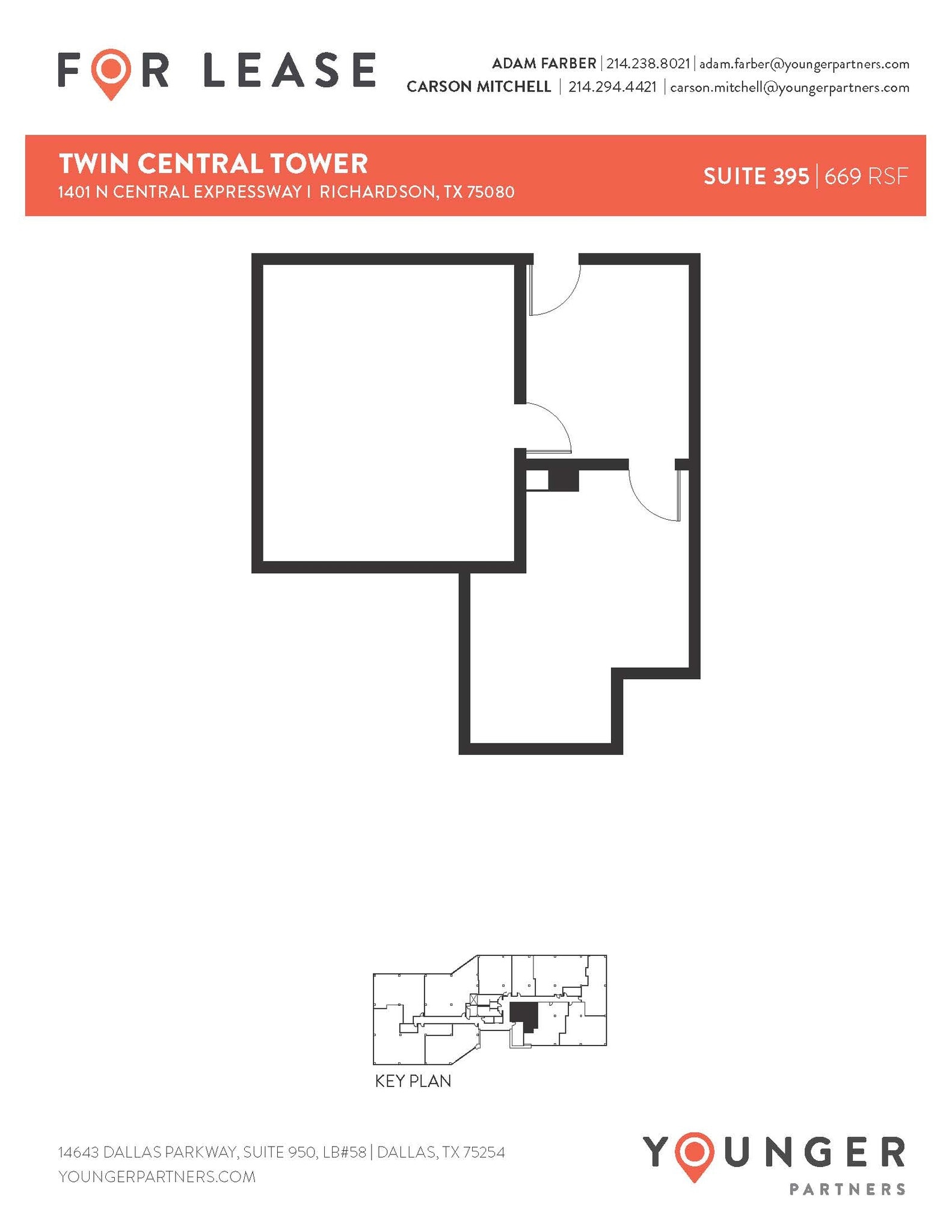 1401 N Central Expy, Richardson, TX à louer Plan d’étage– Image 1 sur 1