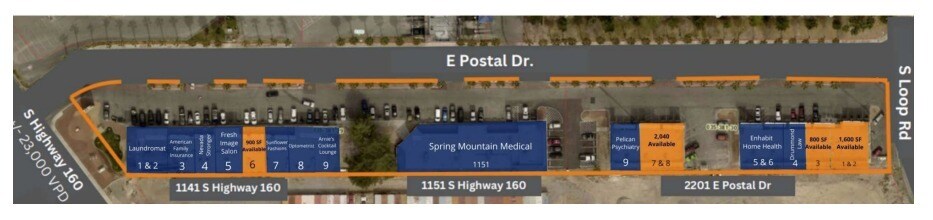 1151 E Postal Dr, Pahrump, NV à louer - Plan de site – Image 3 sur 12