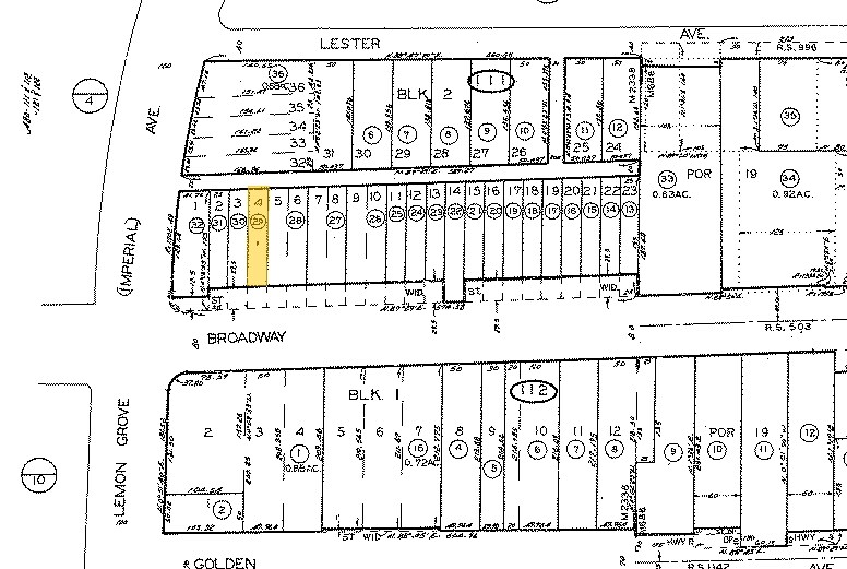 7820 Broadway, Lemon Grove, CA à louer - Plan cadastral – Image 2 sur 6