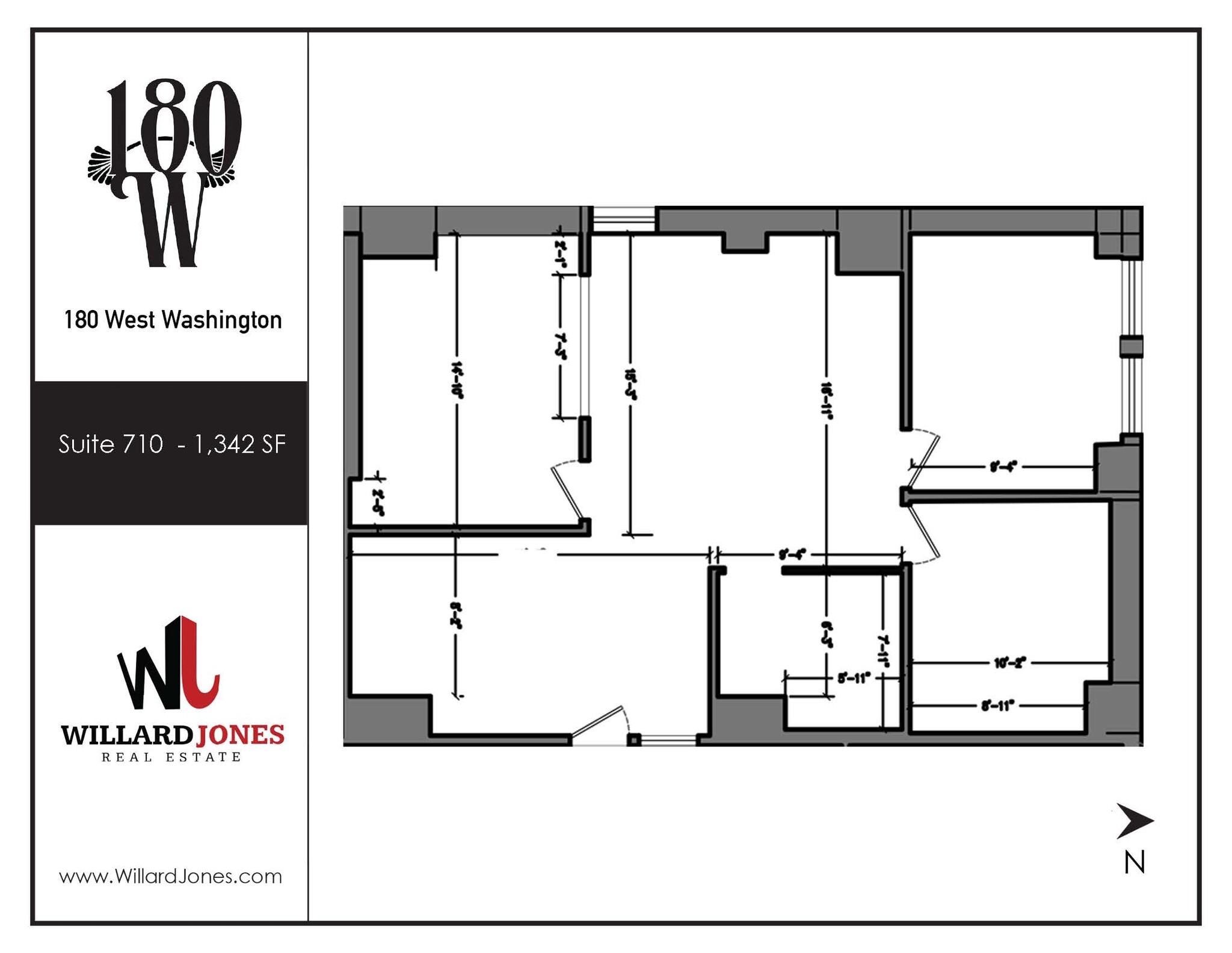 180 W Washington St, Chicago, IL à louer Plan d’étage– Image 1 sur 1