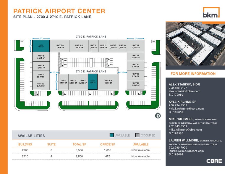 2700 E Patrick Ln, Las Vegas, NV à louer - Plan de site – Image 3 sur 8