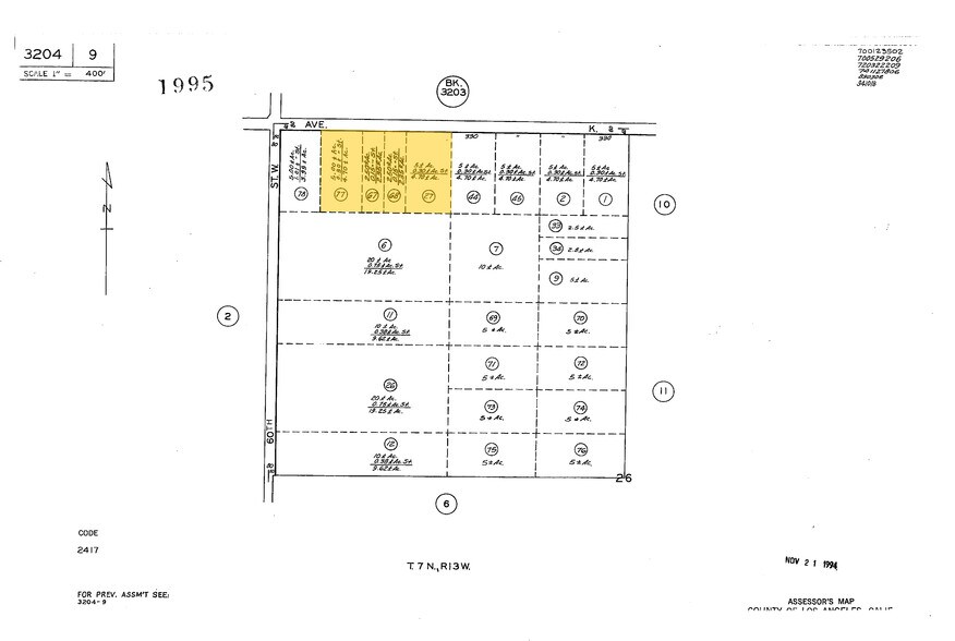 Avenue K, Lancaster, CA à vendre - Plan cadastral – Image 2 sur 6