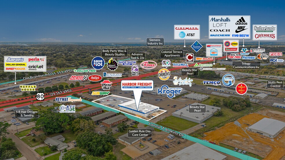 3100 Hwy 80 E, Pearl, MS à vendre - Photo de l’immeuble – Image 2 sur 4