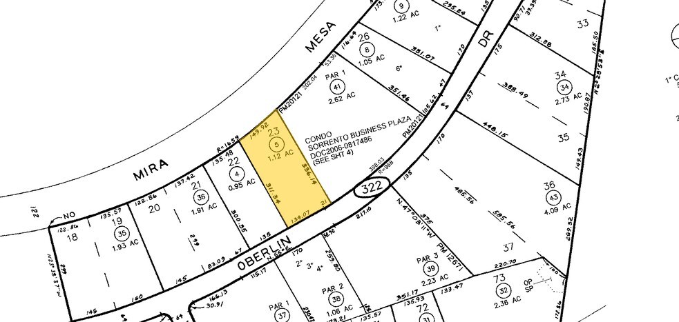 5770 Oberlin Dr, San Diego, CA à louer - Plan cadastral – Image 3 sur 28