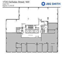 1725 Desales St NW, Washington, DC à louer Plan d’étage– Image 1 sur 1