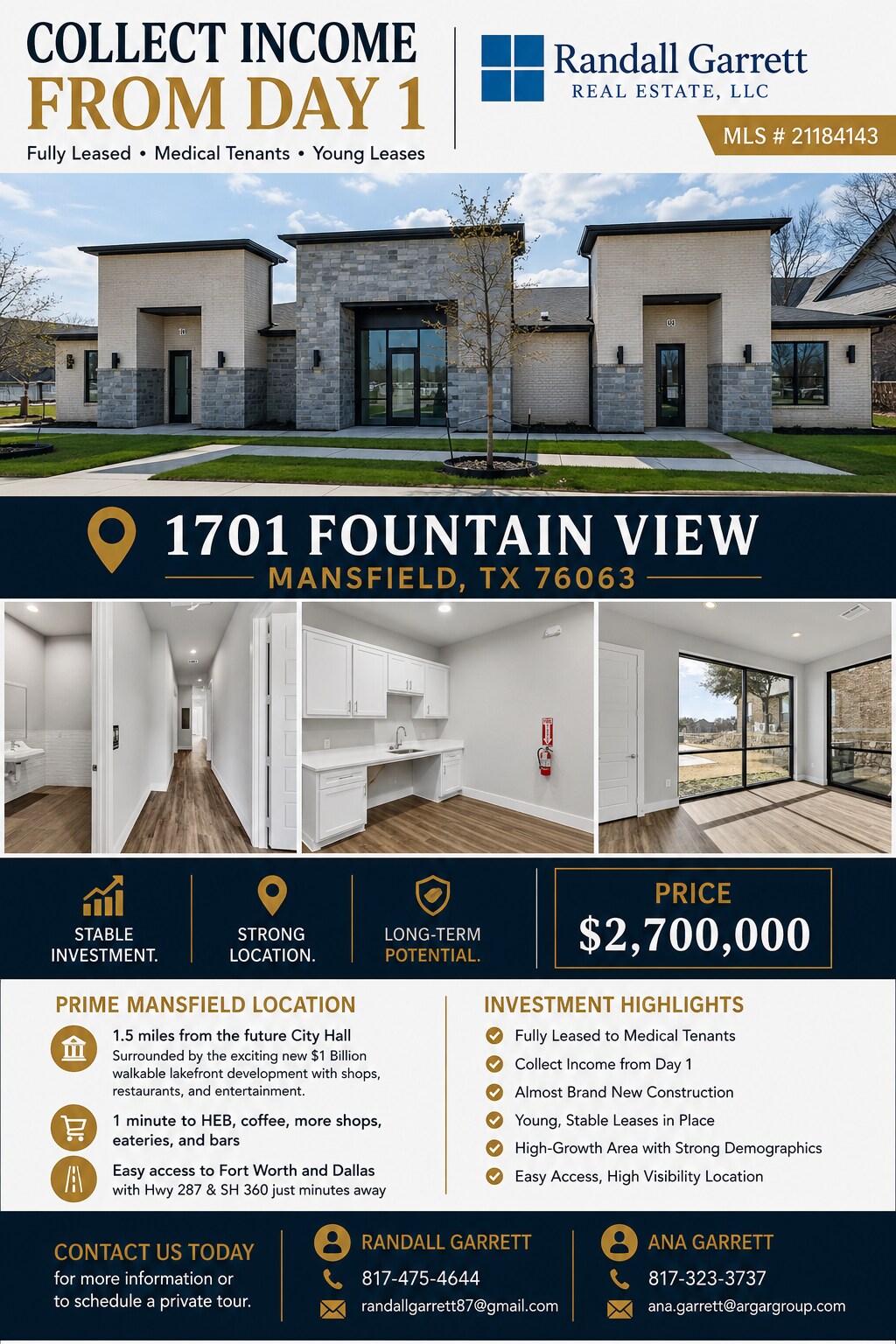 1701 Fountainview Dr, Mansfield, TX à vendre Photo de l’immeuble– Image 1 sur 25