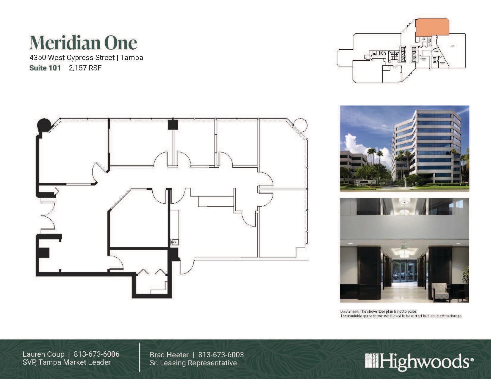 4350 W Cypress St, Tampa, FL à louer Plan d’étage– Image 1 sur 1