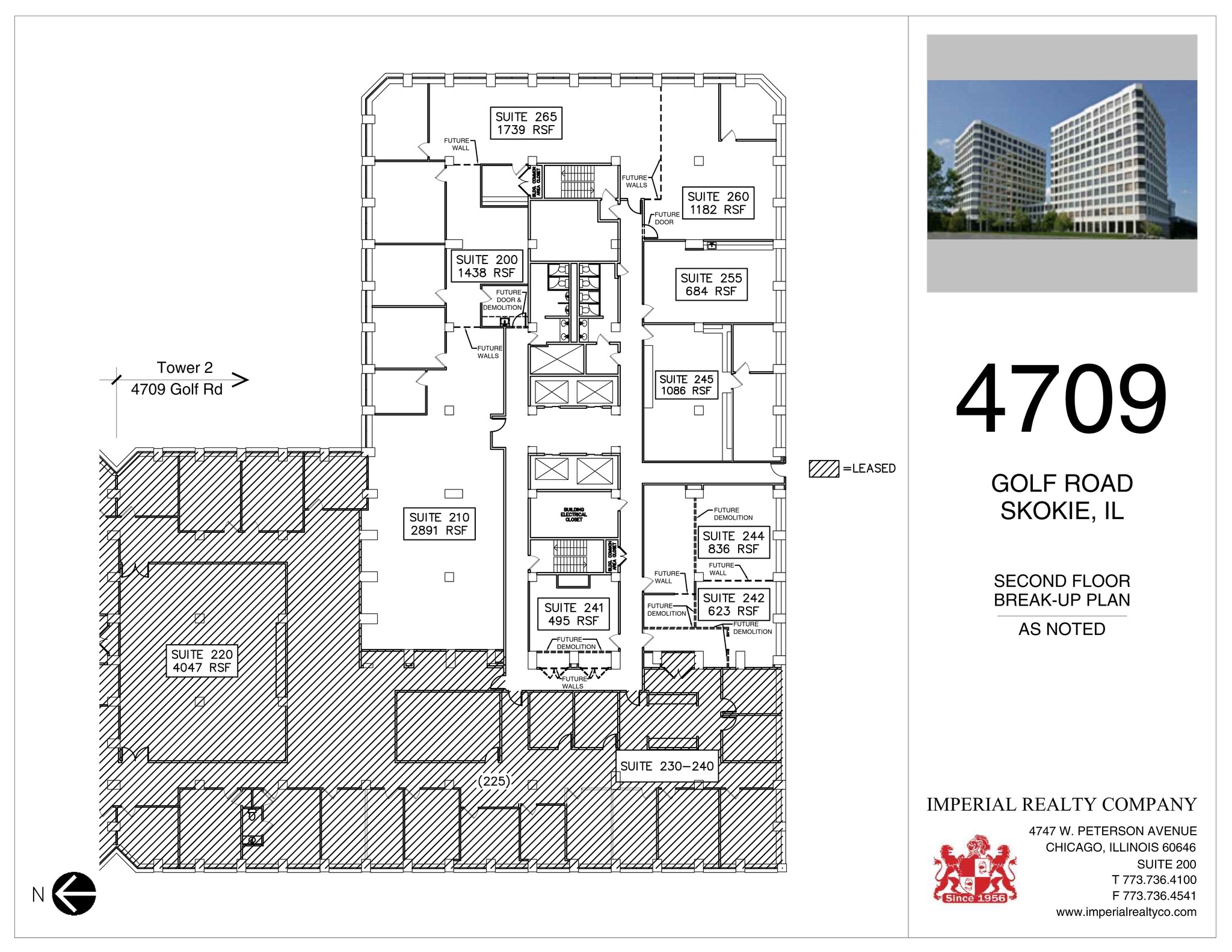 4709-4711 Golf Rd, Skokie, IL à louer Plan de site– Image 1 sur 1