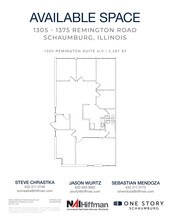 1305 Remington Rd, Schaumburg, IL à louer Plan d’étage– Image 2 sur 3