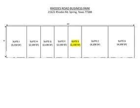 21621 Rhodes Rd, Spring, TX à louer Plan de site– Image 1 sur 17