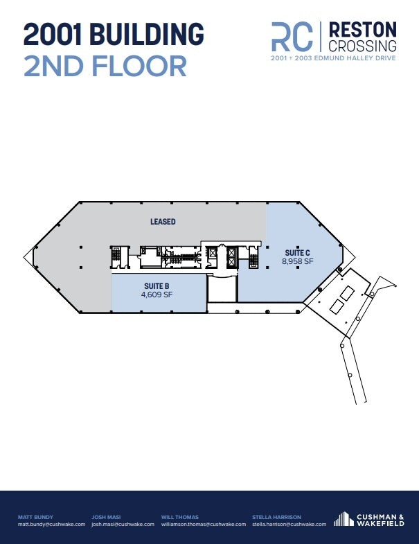 2001 Edmund Halley Dr, Reston, VA à louer Plan d’étage– Image 1 sur 1