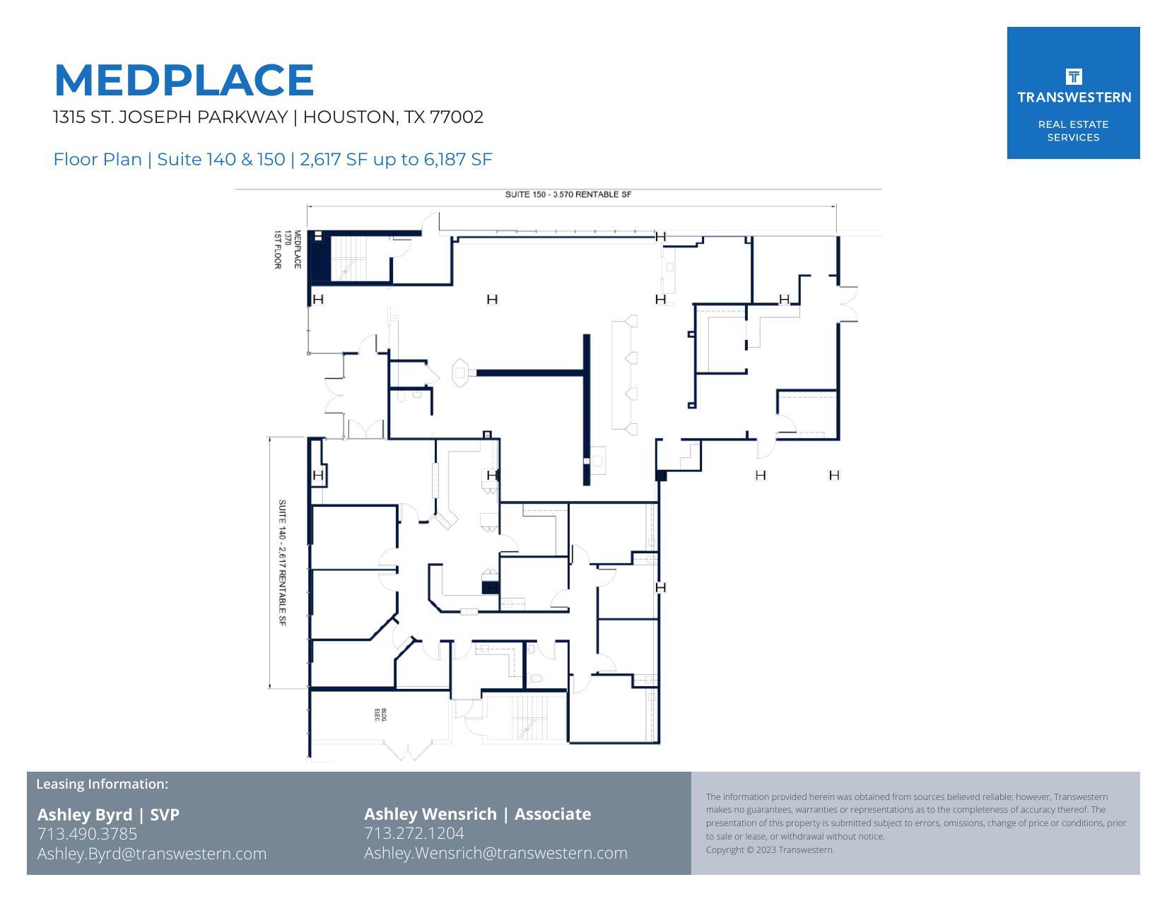 1315 St Joseph Pky, Houston, TX à louer Plan d’étage– Image 1 sur 1