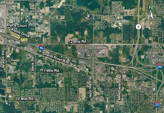 48561 Alpha Dr, Wixom, MI - VUE AÉRIENNE  vue de carte
