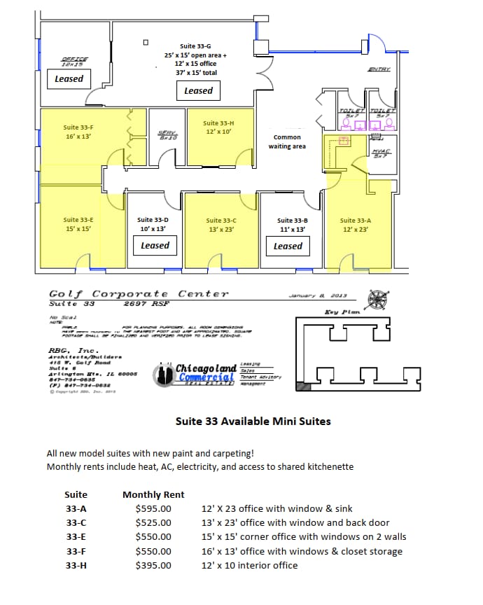 415 W Golf Rd, Arlington Heights, IL à louer Photo intérieure– Image 1 sur 1