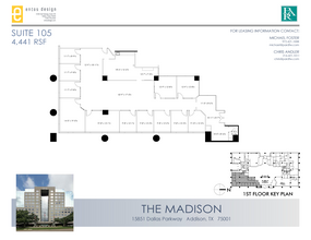 15851 Dallas Pkwy, Addison, TX à louer Plan d’étage– Image 1 sur 1