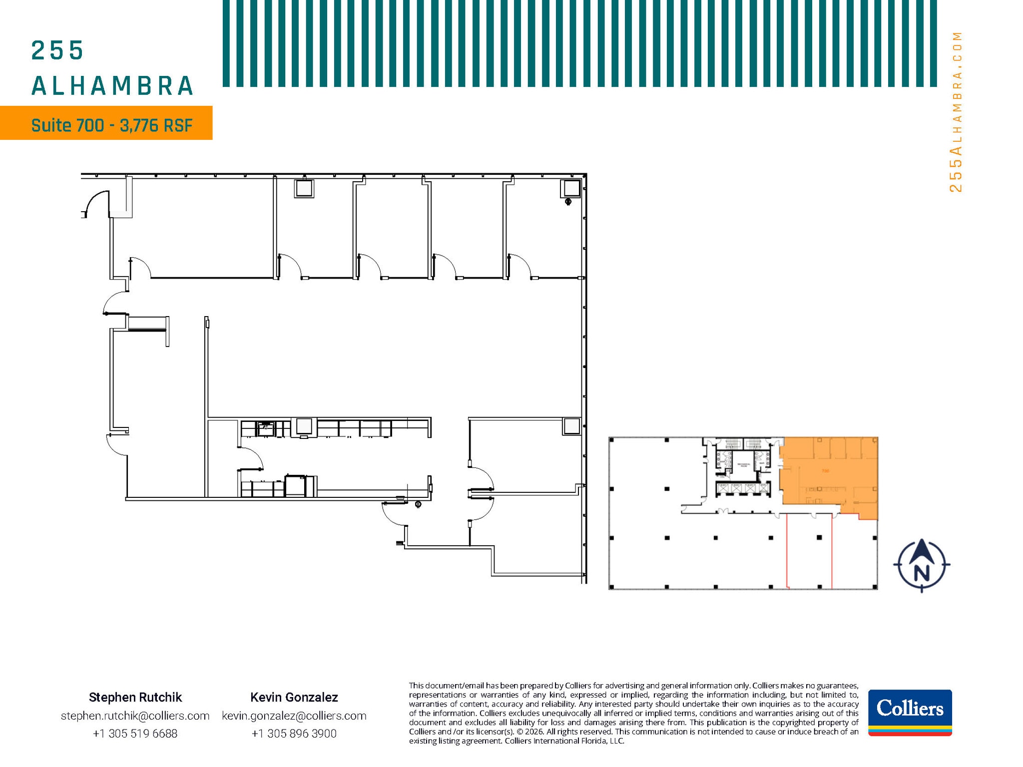 255 Alhambra Cir, Coral Gables, FL à louer Plan d’étage– Image 1 sur 1