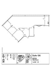 9703 Richmond Ave, Houston, TX à louer Plan de site– Image 1 sur 3