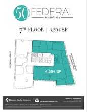 50 Federal St, Boston, MA à louer Plan d’étage– Image 2 sur 2