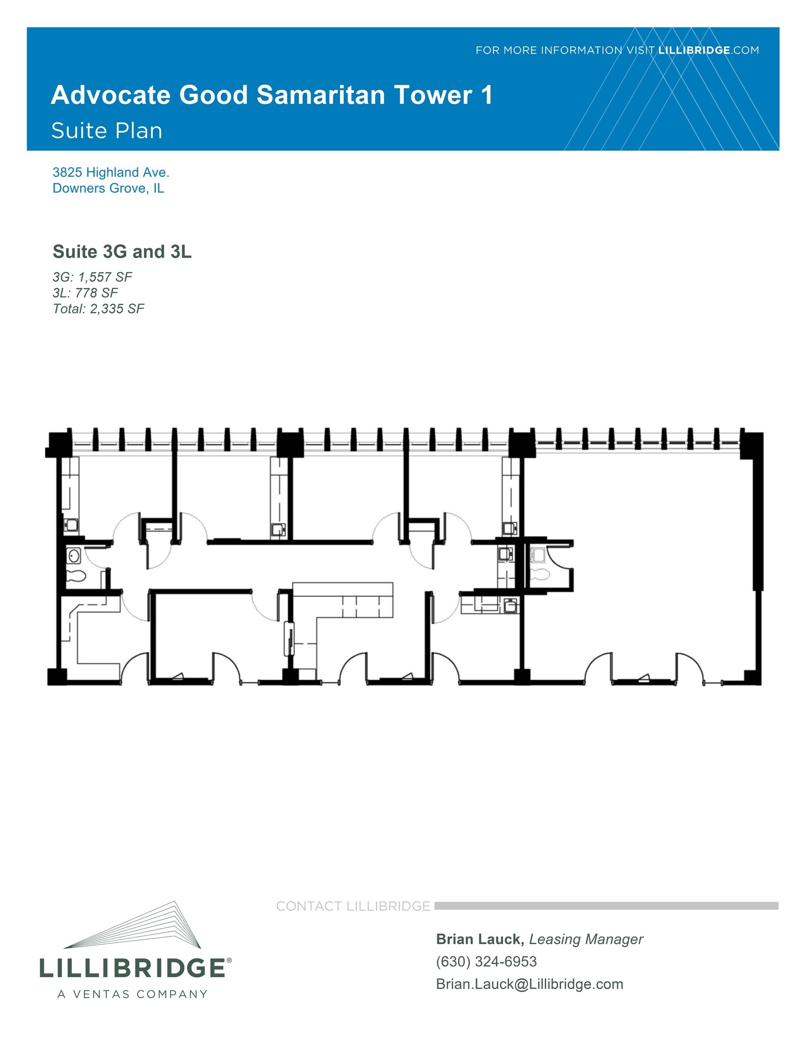 3825 Highland Ave, Downers Grove, IL à louer Plan de site– Image 1 sur 1