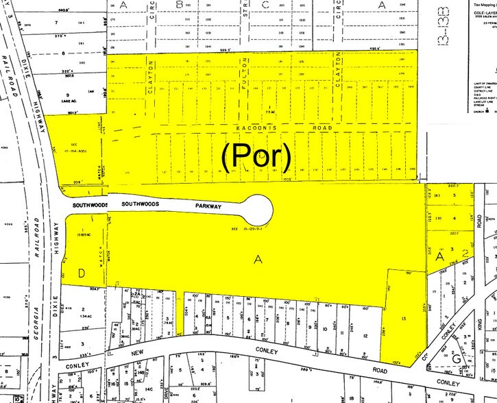 20 Southwoods Pky, Hapeville, GA à louer - Plan cadastral – Image 2 sur 4