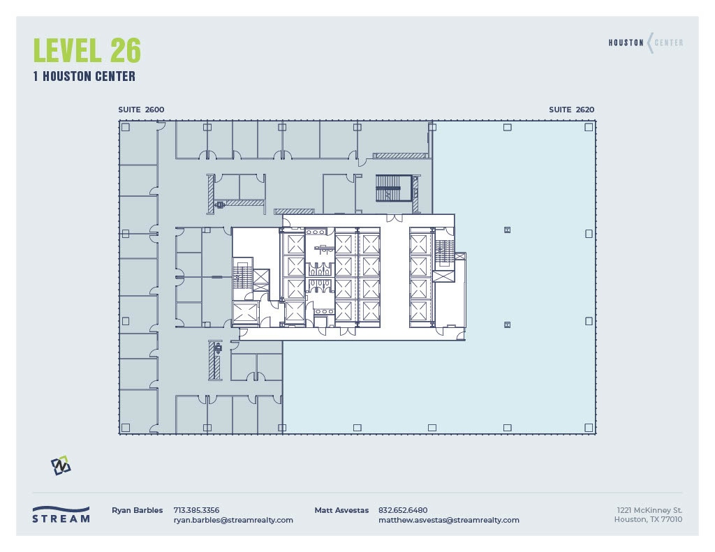 1221 McKinney St, Houston, TX à louer Plan d’étage– Image 1 sur 1