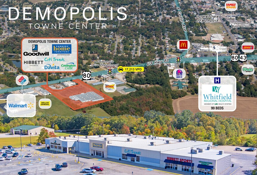 505 Hwy 80 West, Demopolis, AL à vendre - Photo de l’immeuble – Image 1 sur 3