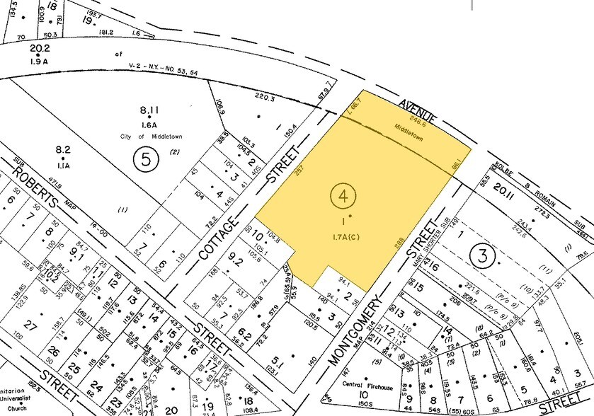 14-20 Cottage St, Middletown, NY à louer - Plan cadastral – Image 2 sur 16