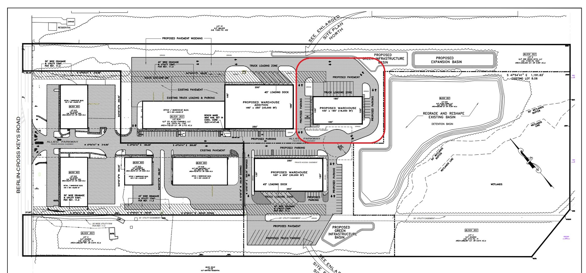 109 allied parkway, Sicklerville, NJ à louer Plan de site– Image 1 sur 2