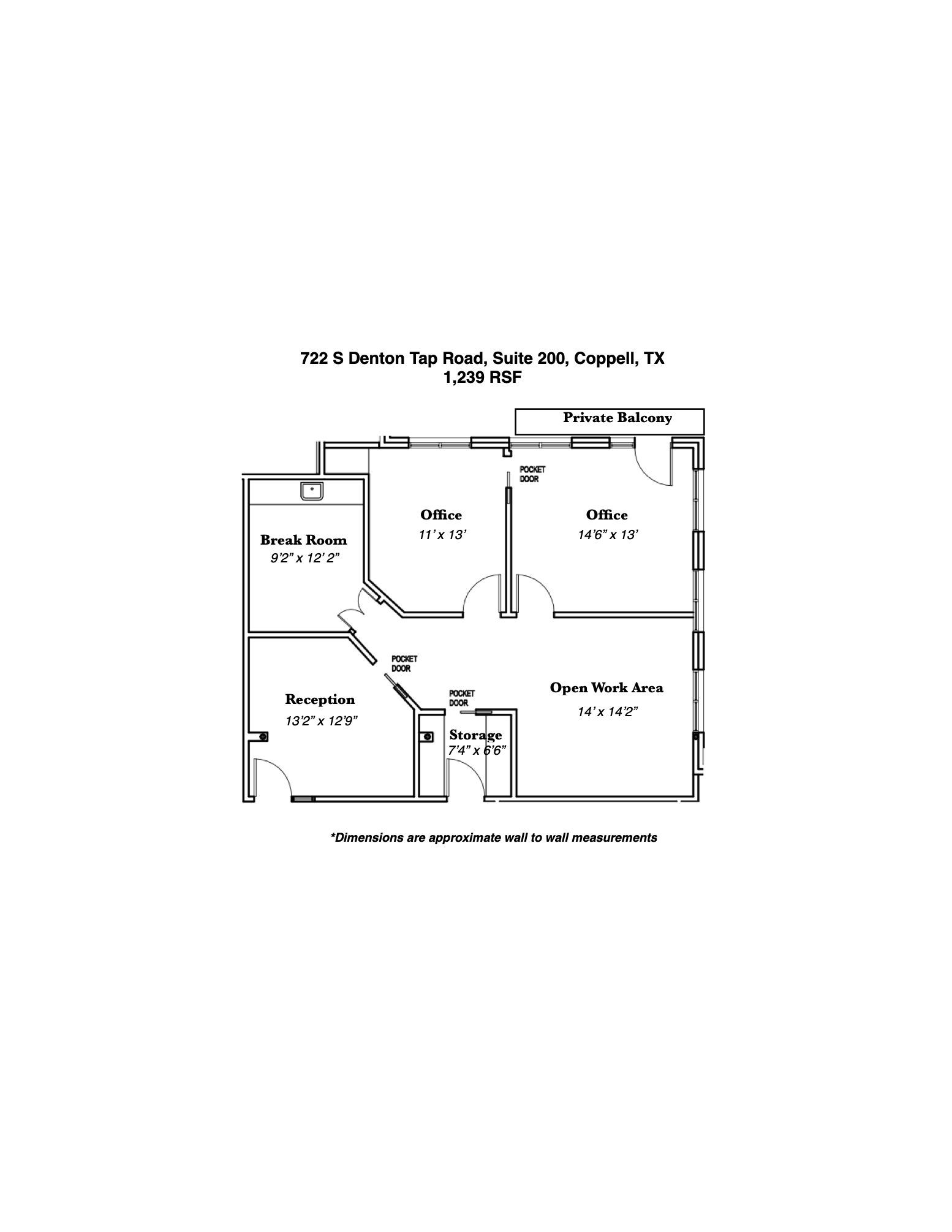 722 S Denton Tap Rd, Coppell, TX à louer Plan d’étage– Image 1 sur 11