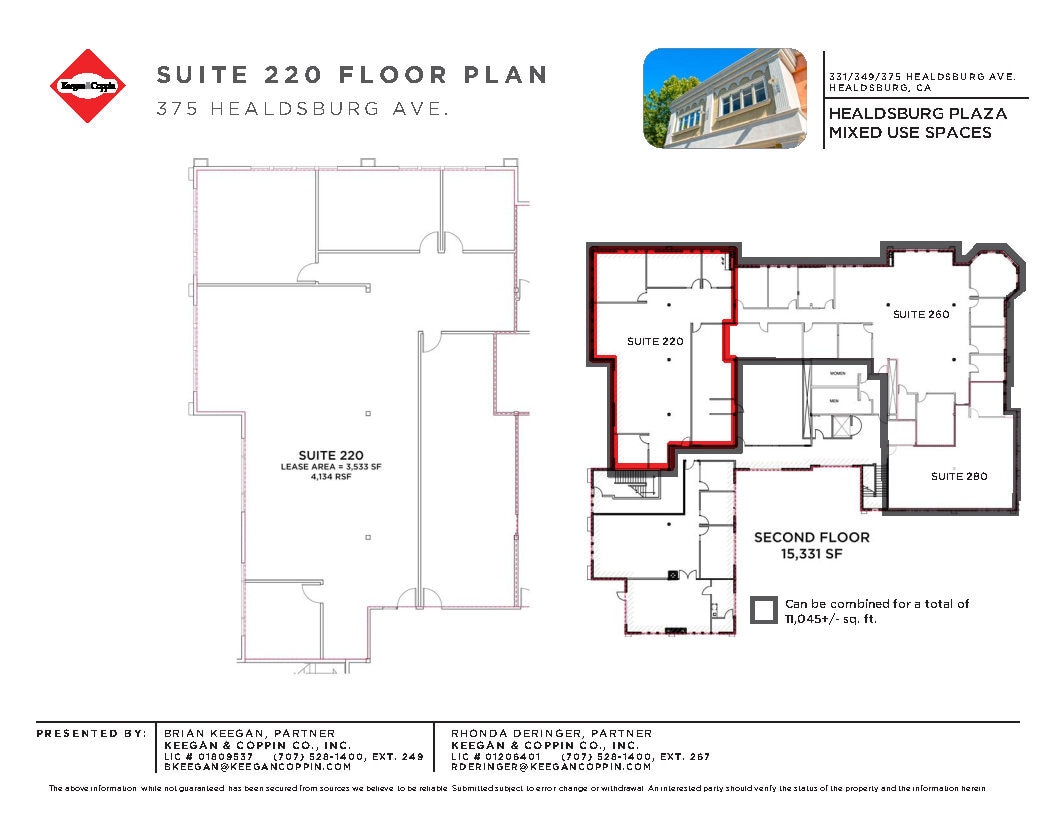 375 Healdsburg Ave, Healdsburg, CA à louer Plan d’étage– Image 1 sur 6