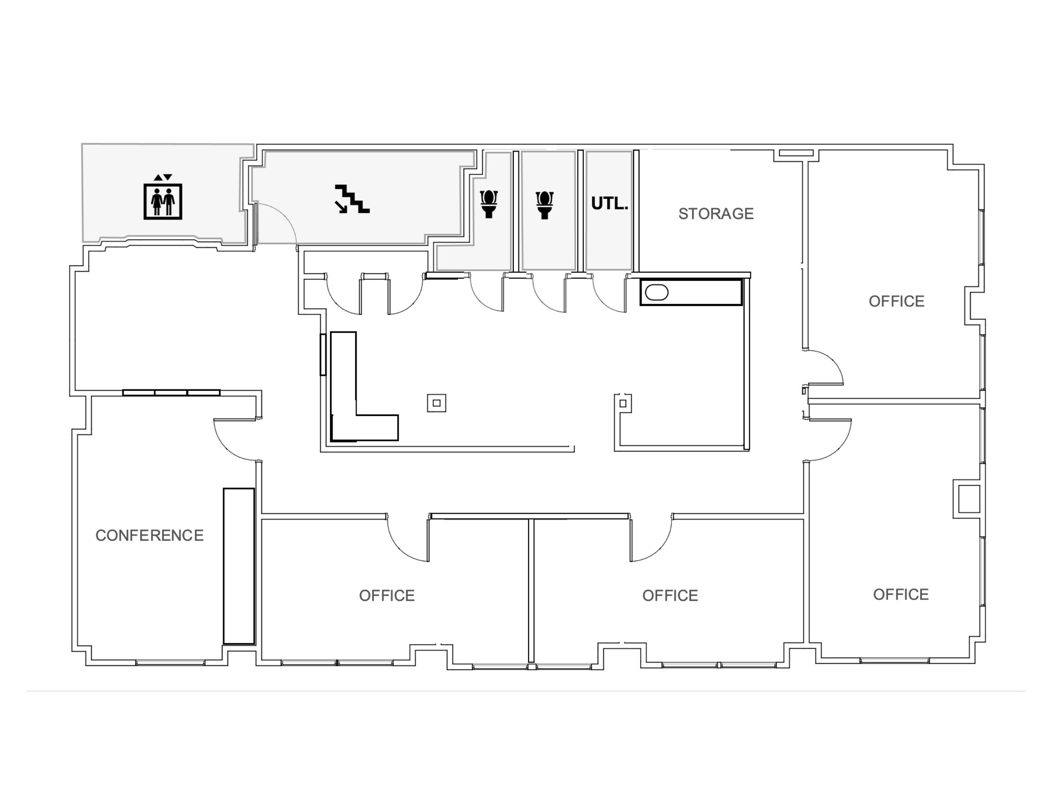156-160 E Market St, Indianapolis, IN à louer Plan d’étage– Image 1 sur 10