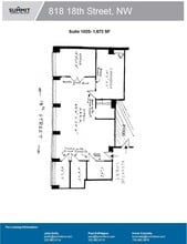 818 18th St NW, Washington, DC à louer Plan d’étage– Image 1 sur 1