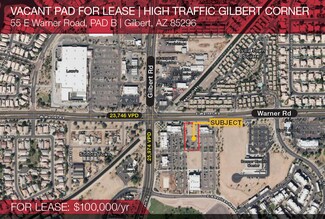 Plus de détails pour 55 E Warner Rd, Gilbert, AZ - Terrain à louer