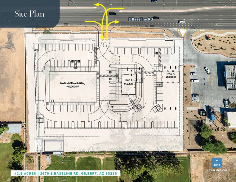 2679 E Baseline Rd, Gilbert, AZ à vendre - Plan de site – Image 2 sur 2