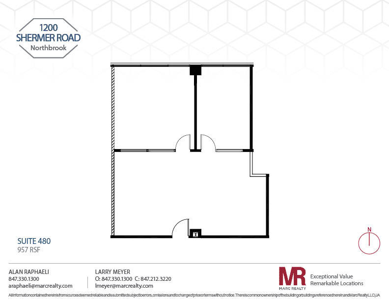 1200 Shermer Rd, Northbrook, IL à louer Plan d’étage– Image 1 sur 1