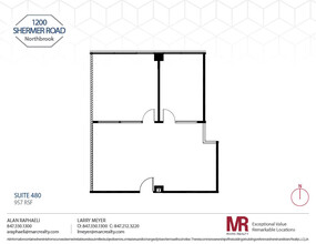 1200 Shermer Rd, Northbrook, IL à louer Plan d’étage– Image 1 sur 1