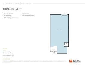 41509-41545 Albrae St, Fremont, CA à louer Plan d’étage– Image 1 sur 1
