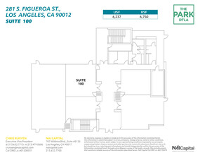 261 S Figueroa St, Los Angeles, CA à louer Plan d’étage– Image 1 sur 2