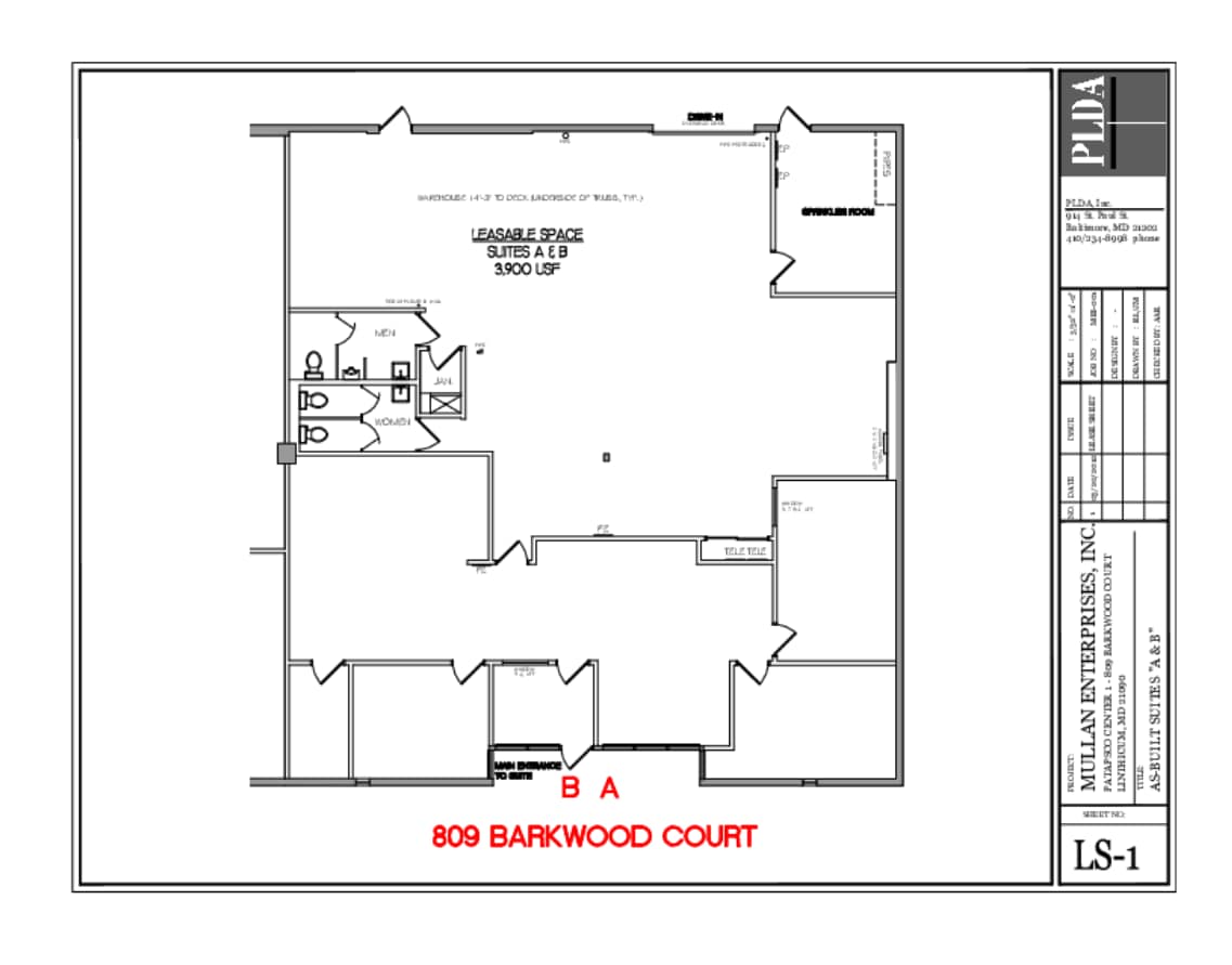 809 Barkwood Ct, Linthicum, MD à louer Plan d’étage– Image 1 sur 1