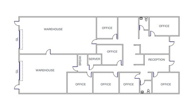 9474 Chesapeake Dr, San Diego, CA à louer Plan d’étage– Image 1 sur 1