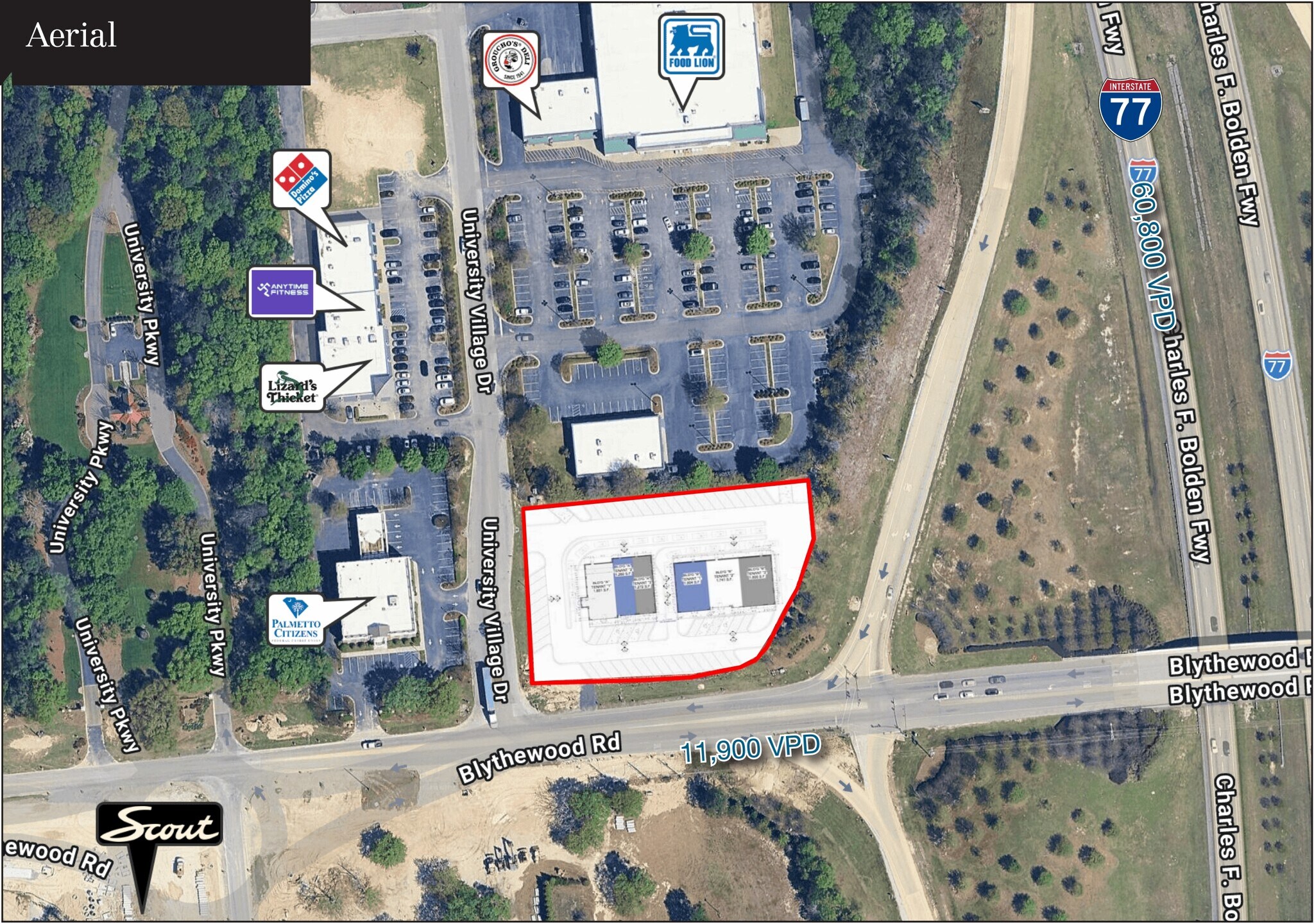702 University Village Dr, Blythewood, SC à louer Carte– Image 1 sur 4